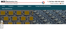 Tablet Screenshot of mcdelectronics.com